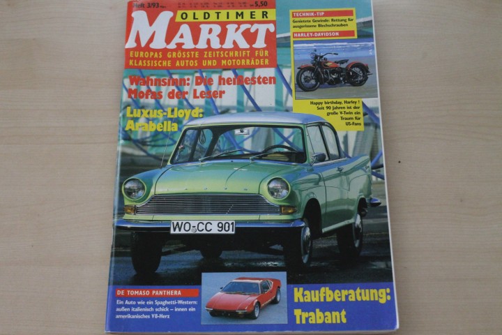 Deckblatt Oldtimer Markt (03/1993)